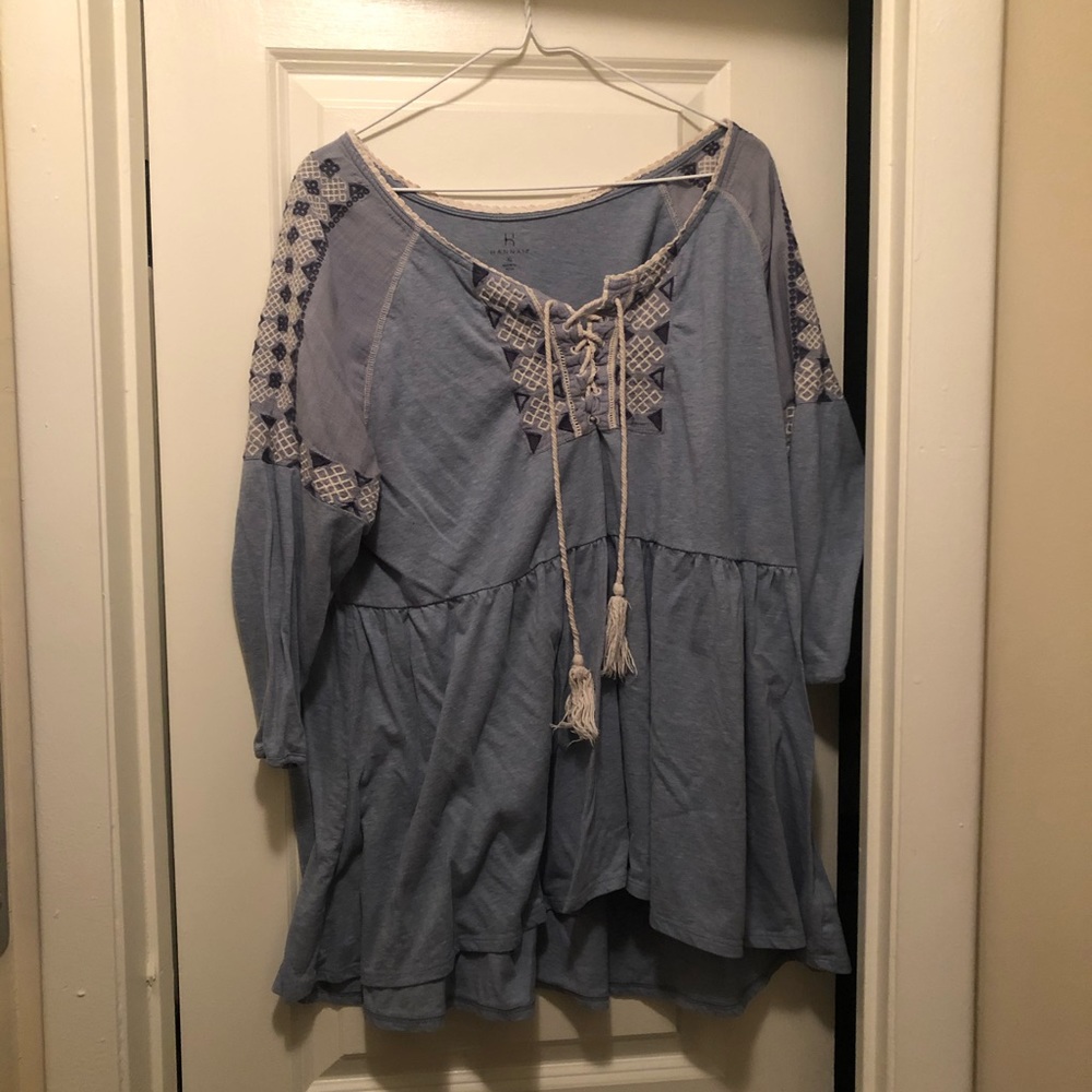 Light blue blouse